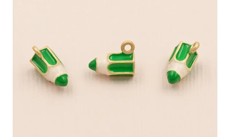 Colgante Lapicero 11*6mm Verde