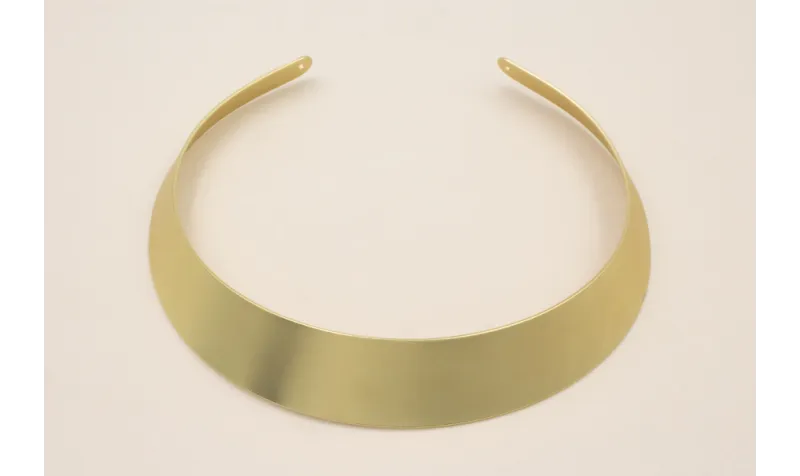 Collar Lámina 23mm ancho oro mate