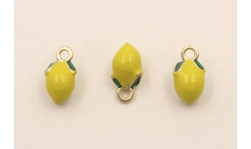 Colgante Limón 10*5mm Amarillo