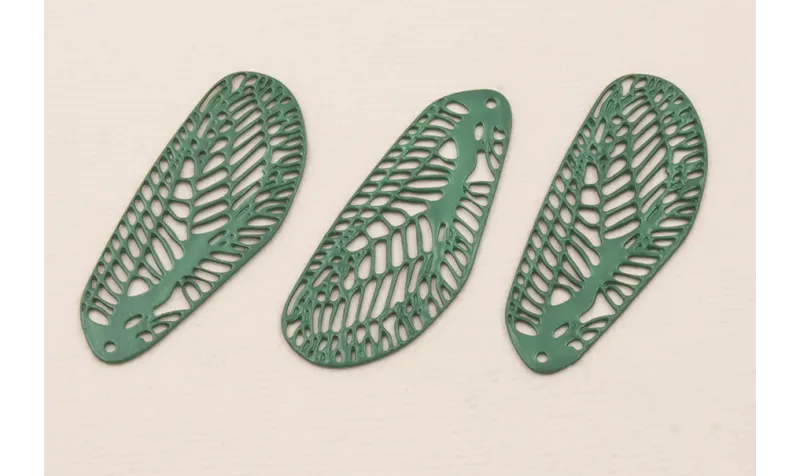 Cuenta Ala Libélula 40*12 esmalte verde