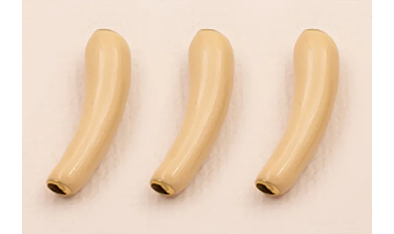 Tubo curvado S.Steel 316L Esmalte Crema 21*5mm