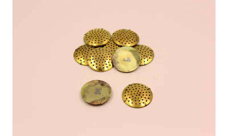 Pieza para broche de 25mm diámetro Latón