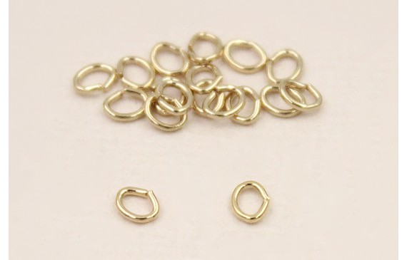 Arandela Oval 4*2,8*0,7 Baño Oro 18K y 3 micras