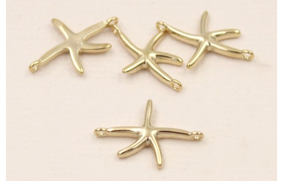 Pieza Estrella de Mar 15*10*1,5 Oro 18K 3m.