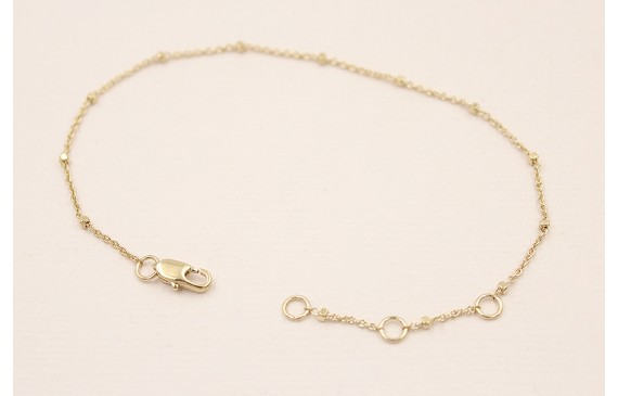 Pulsera microbola 178*1mm Baño Oro 18K y 3 micras