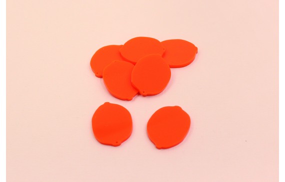 Naranja Metacrilato 35*25mm
