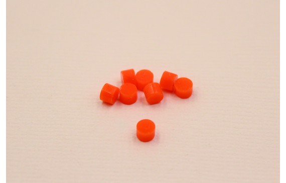 Punto Metacrilato 3mm diámetro Naranja Punto Metacrilato 3mm diámetro Naranja