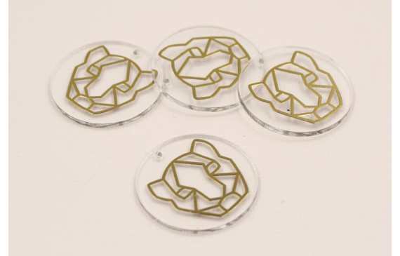 Disco Metacrilato de 30mm y lamina Tigre