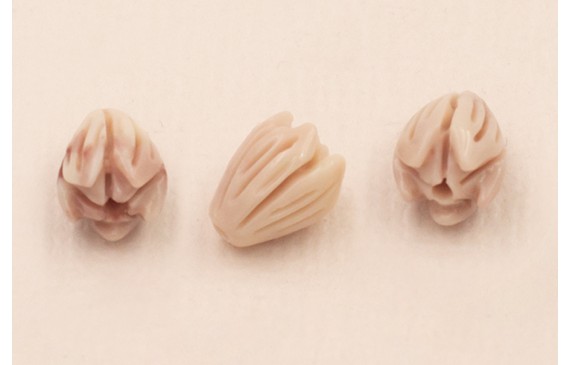 Flor Resina de Coral 8*6mm Morado-Beige