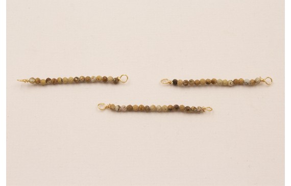 Bastón de 40mm con piedra Cuarzo Tonos marrones