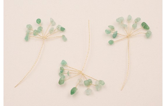 Ramillete 10 piedras Chip Jade 35*20mm