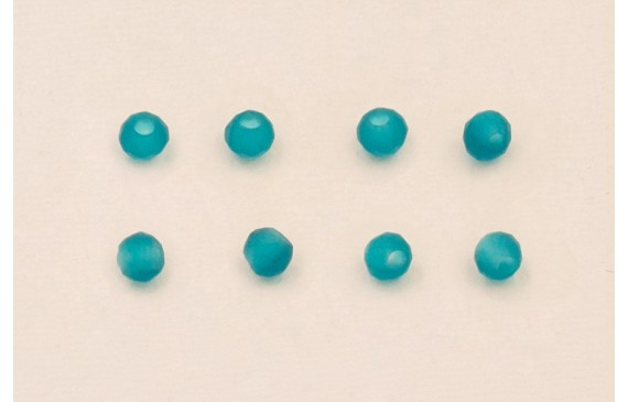 Ristra 36cms de Bola de Piedra de 2mm Azul transp