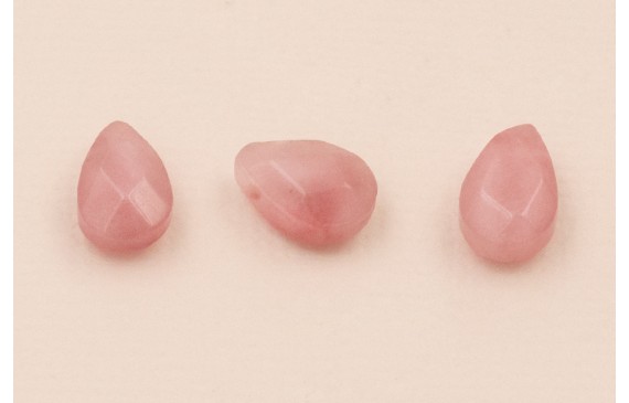 Gota Cuarzo facetado 10*6mm Morado