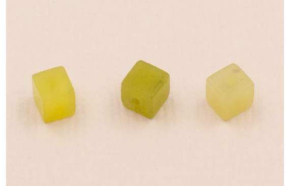 Cubo piedra Jade 4,5*4,5mm verde