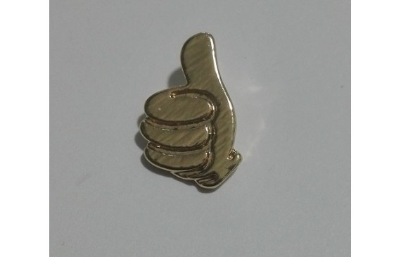 Emoticono OK colgante 12*8mm Dorado