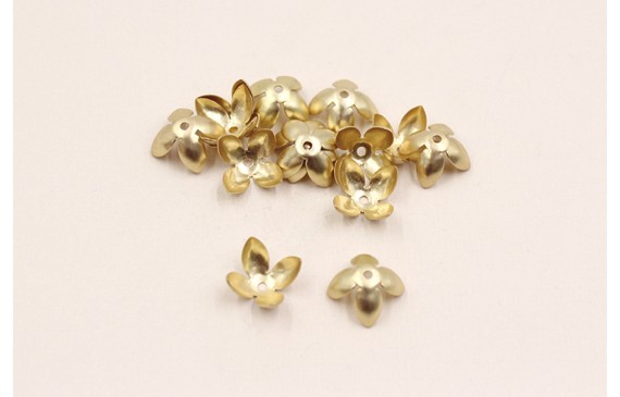 Flor 8mm *7mm alto Oro Mate