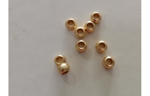 Bola agujero 1mm interior  Oro Mate
