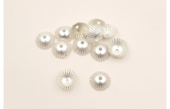 Casquilla pestañas 15*5mm Plata Mate