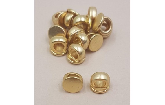 Tapón pasante: 7mm diam disco y 6mm bola O. Mate Tapón pasante: 7mm diam disco y 6mm bola O. Mate