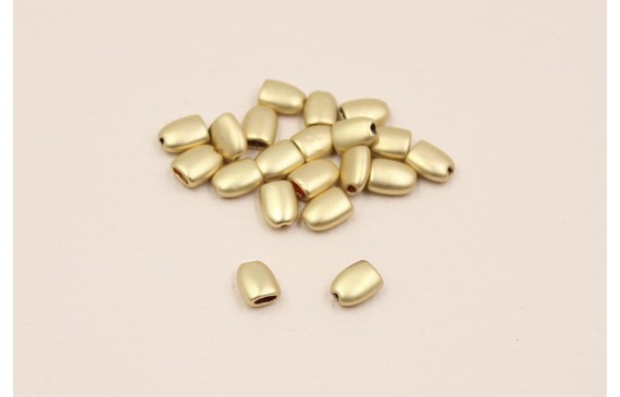 Capuchón 6*4mm y 2,5*1,5mm interior Oro Mate Capuchón 6*4mm y 2,5*1,5mm interior Oro Mate