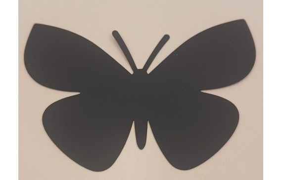 Mariposa lámina Latón 80*55 NEGRA