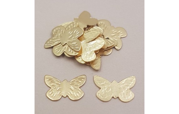 Mariposa 12*8mm Oro Mate