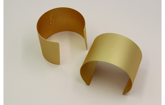 Pulsera Brazalete 54mm Oro Mate con agujero Pulsera Brazalete 54mm Oro Mate con agujero