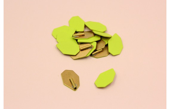 Pieza esmaltada 21*12mm Pistacho Mate Pieza esmaltada 21*12mm Pistacho Mate