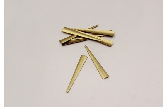 Lámina cóncava 47*6mm Oro Mate Lámina cóncava 47*6mm Oro Mate