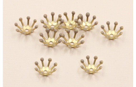 Casquilla 10mm con 8 pestañas esmaltadas Visón