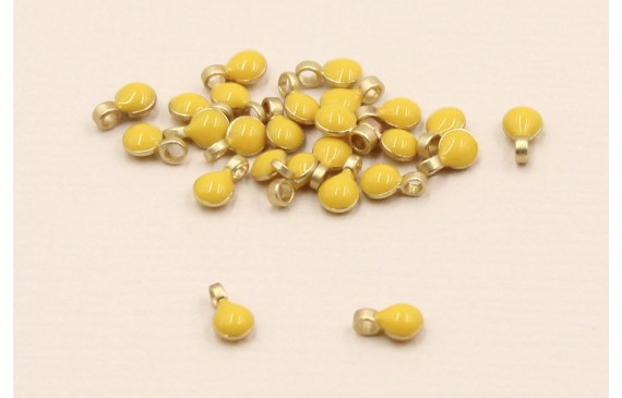 Disco de 3mm con esmalte Amarillo con arandela Disco de 3mm con esmalte Amarillo con arandela