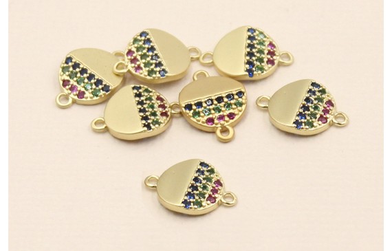 Disco de 8mm Dorado Mate con Microbrillos