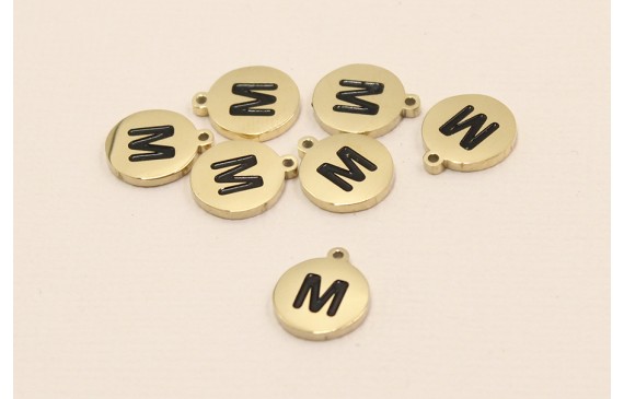 Chapa acero Inoxidable 10mm letra M