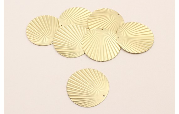 Disco ondulado 37mm Dorado Mate