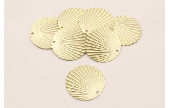 Disco ondulado 25mm Dorado Mate