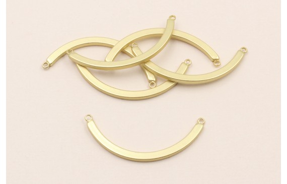 Pieza curvada de 35mm * 3*2mm Dorado Mate Pieza curvada de 35mm * 3*2mm Dorado Mate