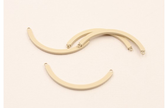 Pieza curvada de 35mm * 3*2mm Esmalte Salmon