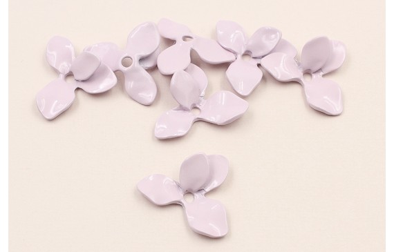 Cuenta Flor 26,5mm diámetro Lila Mate Cuenta Flor 26,5mm diámetro Lila Mate