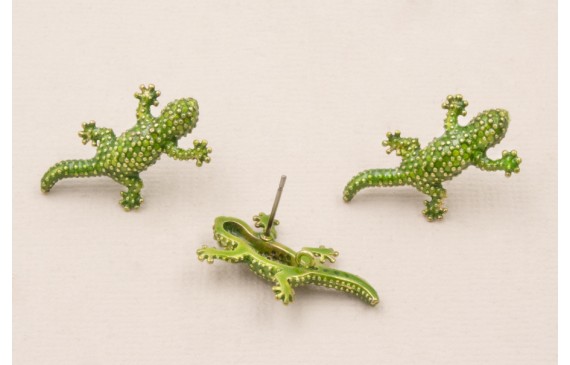 Perno Lagarto Esmalte verde 25*13mm