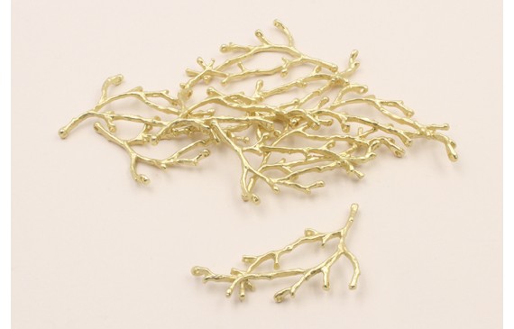 Cuenta Rama Coral 50*24mm Dorado Mate Cuenta Rama Coral 50*24mm Dorado Mate