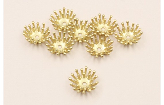 Casquilla estampbres Dorado Mate 11*4mm Casquilla estampbres Dorado Mate 11*4mm