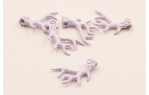 Rama Coral 20*15mm Esmalte Lila