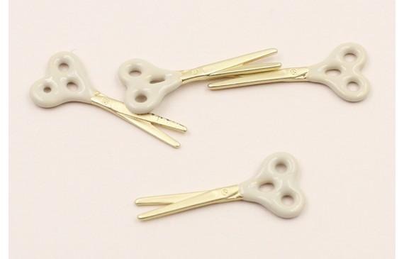 Cuenta Tijeras 25*10 esmaltadas Visón Cuenta Tijeras 25*10 esmaltadas Visón