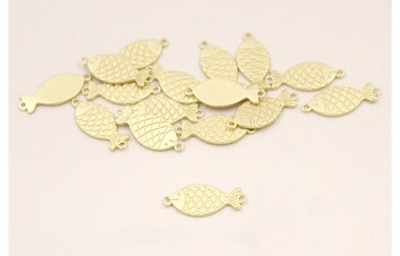 Entrepieza Pez Dorado Mate 17*8mm