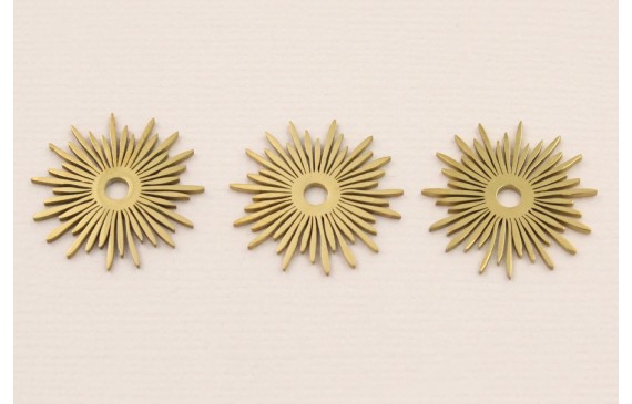 Cuenta Acero Estrella Acero 18mm Oro Cuenta Acero Estrella Acero 18mm Oro