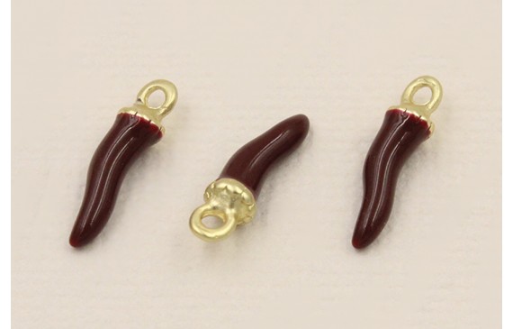 Colgante pimiento 18*3mm diametro Rojo sangre Colgante pimiento 18*3mm diametro Rojo sangre