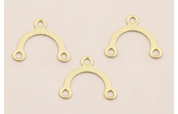 Puente en U de 10*9mm Dorado Mate