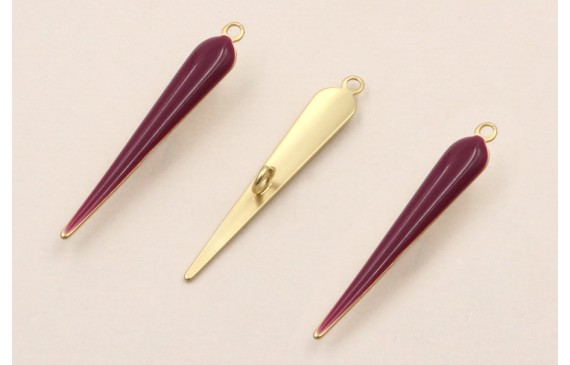 Colgante Cuña esmaltada 23*5mm Cardenal