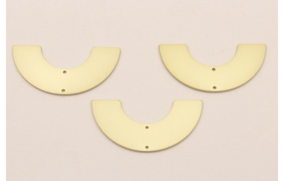 Pieza Medio Aro de 32mm diametro Dorado Mate Pieza Medio Aro de 32mm diametro Dorado Mate