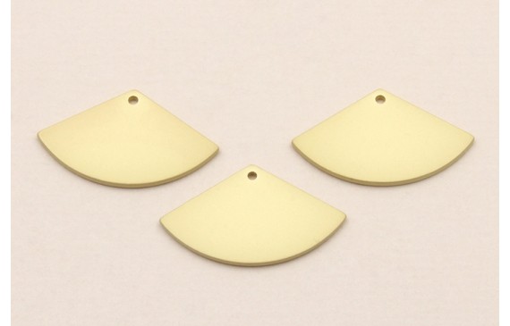 Pieza Abanico de 20*12mm Dorado Mate